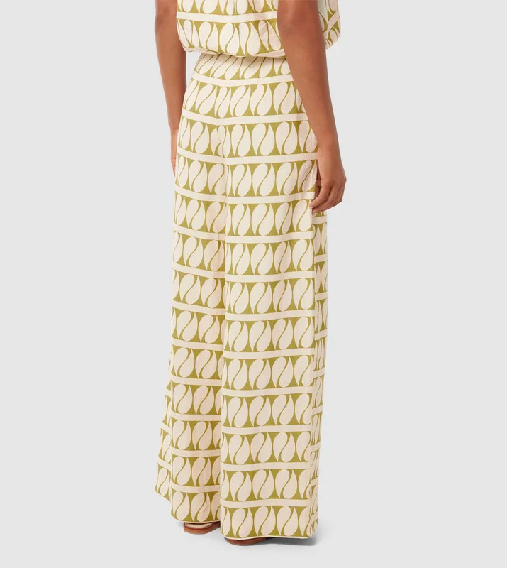 forever new  HALLE Linen Wide Leg Pants for Women | Best Price UAE